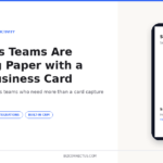 Why Sales Teams Are Replacing Paper with a Digital Business Card