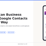 Scan business cards directly into Google Contacts