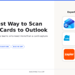 Scan business cards into Outlook contacts