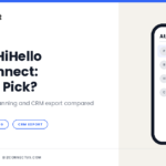 Blinq, HiHello and BizConnect business card apps compared side by side