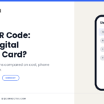 NFC business card compared with a QR code digital business card